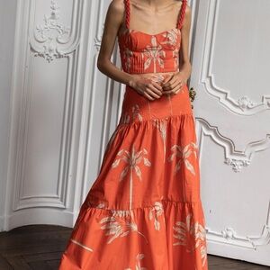 Johanna Ortiz Floral Print Top and Skirt Set